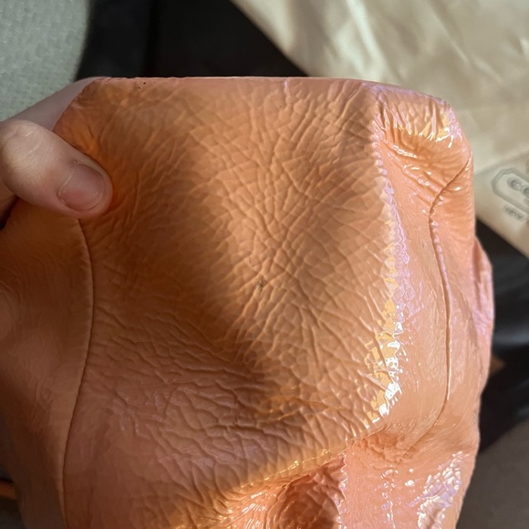 Coach Madison Peachy Patent Leather Satchel - Picture 4 of 11